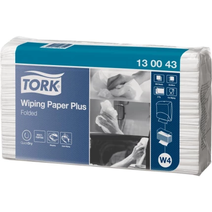 Tork aftørringspapir Plus W4 pk/200ark, 5 pk