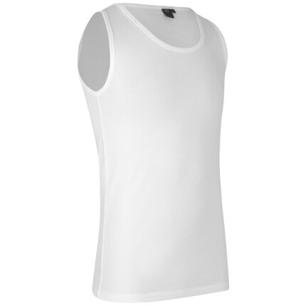 Tanktop bomuld tætsiddende stretch sort 0598