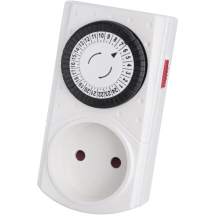 Timer mekanisk m/jord IP44 Timer mekanisk m/jord IP44