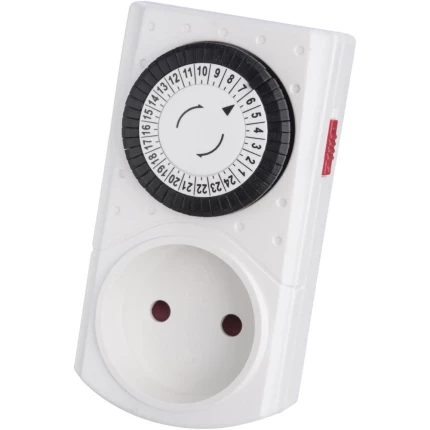 Timer mekanisk m/jord IP44 Timer mekanisk m/jord IP44