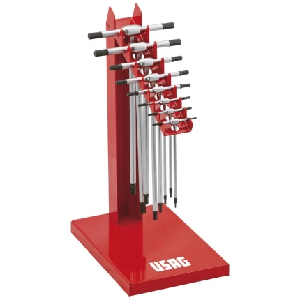 USAG 280T stiftnøgle T-greb 2-10mm, 8stk i stander