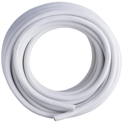 Plastkappeledning rund 3G1,5 mm² hvid