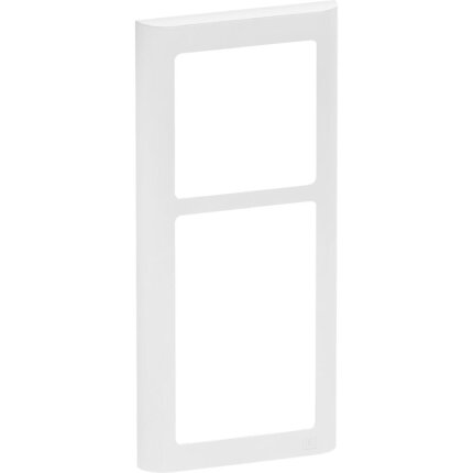 Ramme Fuga Soft 2 modul vandret hvid Ramme Fuga Soft 2 modul vandret hvid