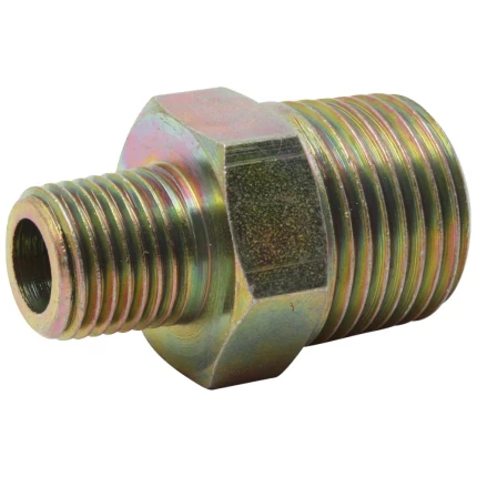 Reduktionsnippel 1/2″×3/8″ udv. gevind