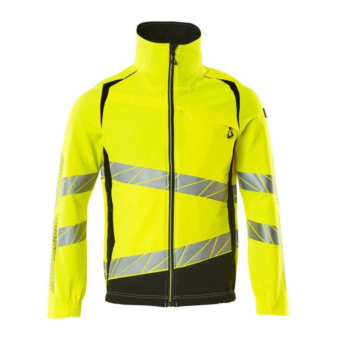 Jakke gul/sort Hi-vis