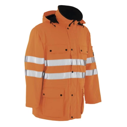 Quebec parkacoat hi-vis