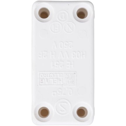 Ledningssamleboks t/2 el. 3 ledninger hvid