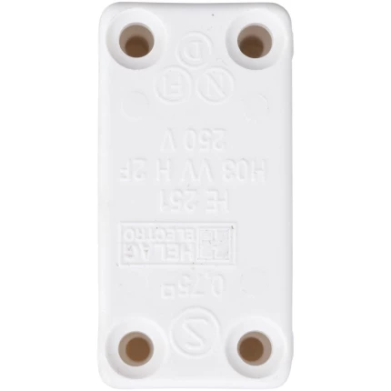 Ledningssamleboks t/2 el. 3 ledninger hvid