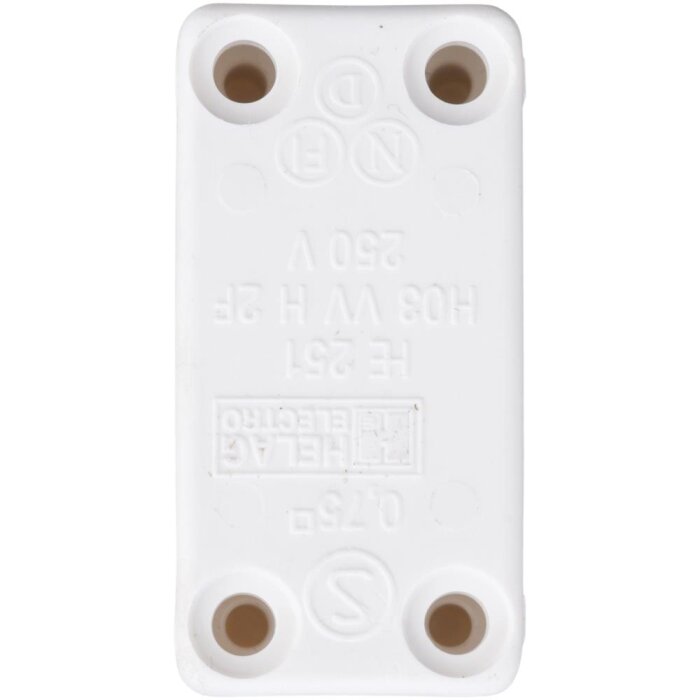 Ledningssamleboks t/2 el. 3 ledninger hvid