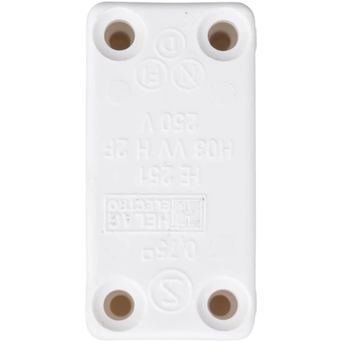 Ledningssamleboks t/2 el. 3 ledninger hvid