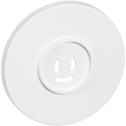 Afdækning t/lampestikudtag ø80 mm m/jord hvid