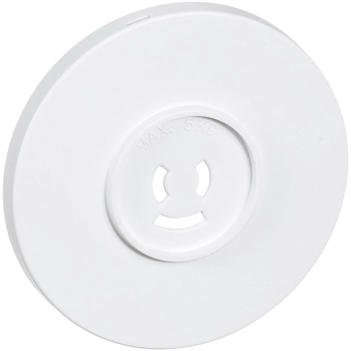 Afdækning t/lampestikudtag ø80 mm m/jord hvid