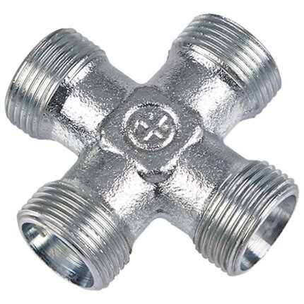 Hydraulisk tee nip/muf/nip BMFM tommer