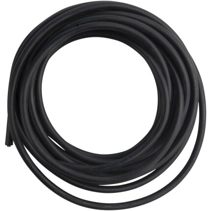 Plastkappeledning rund 2G0,75 mm² sort