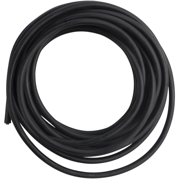 Plastkappeledning rund 2G0,75 mm² sort