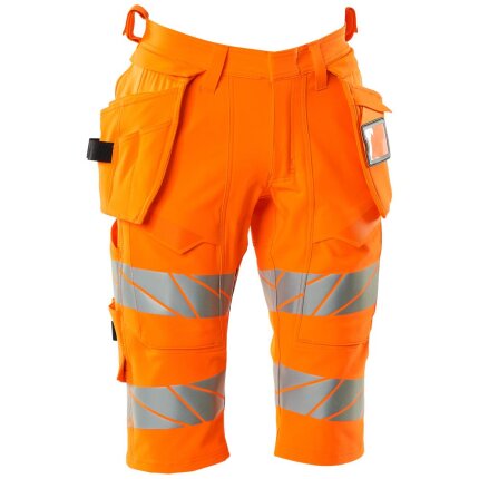 Accelerate Safe shorts m/hængelommer stretch hi-vis