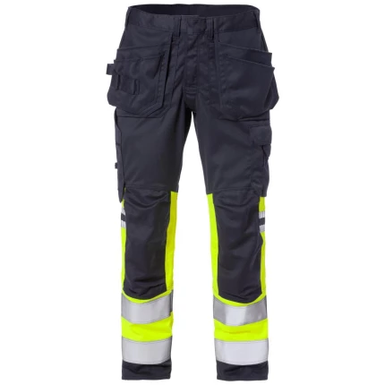 Flamestat hi-vis håndværkerbuks stretch