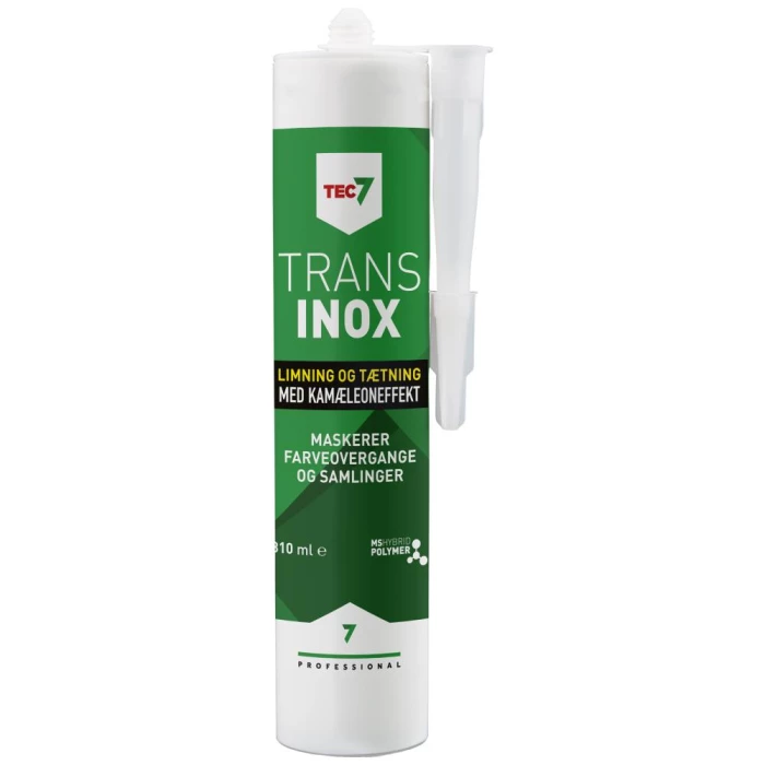 Tec7 Trans7 Inox lim/fugemasse, metalgrå, 310ml