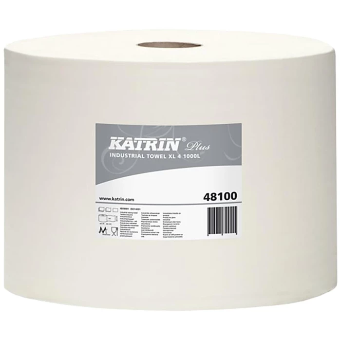 Katrin industrirulle 4-lag hvid