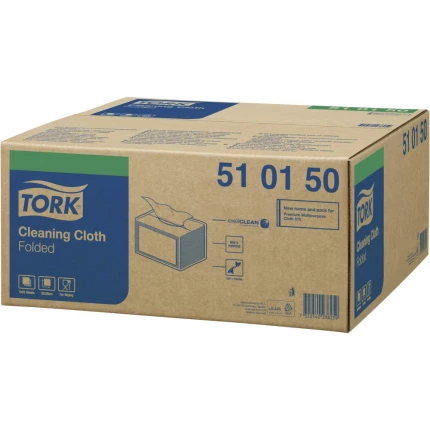 Tork aftørringsklude hvid W8, pk/55stk, 8 pk