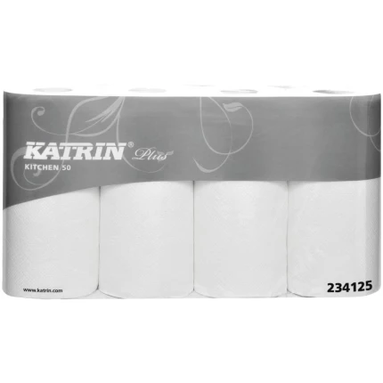 Katrin Plus køkkenrulle 2-lag hvid, 7 pk à 4 rl