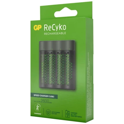 ReCyko oplader M451 inkl. 4×2100mAh AA batterier