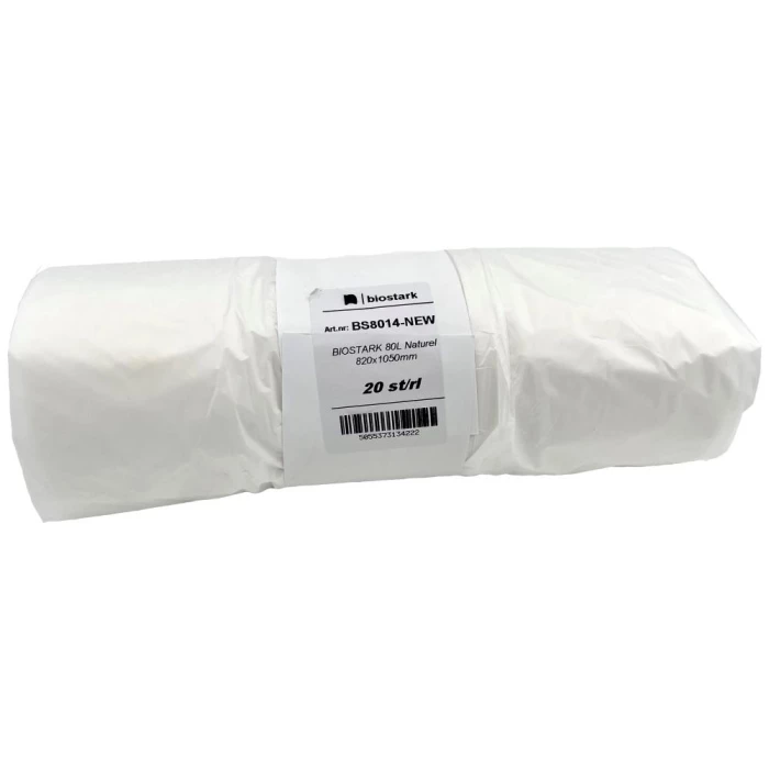 Spandepose 80ltr 820×1050mm 14µ nedbr., 12rl×20stk