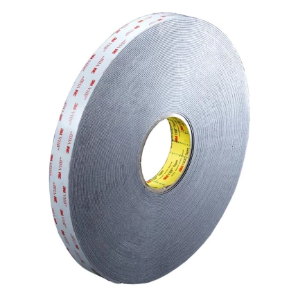 3M lærredstape 3903i m/vinylbagside sort 50mm×50m