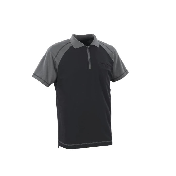 Bianco poloshirt m/brystlomme