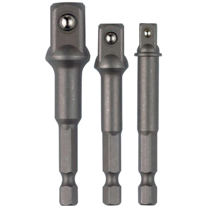 Adaptersæt 1/4″ 6kt — 1/4 + 3/8 + 1/2″ 4kt