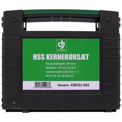 DJ TOOLS kerneborsæt Weldon 12-14-16-18-20-22mm