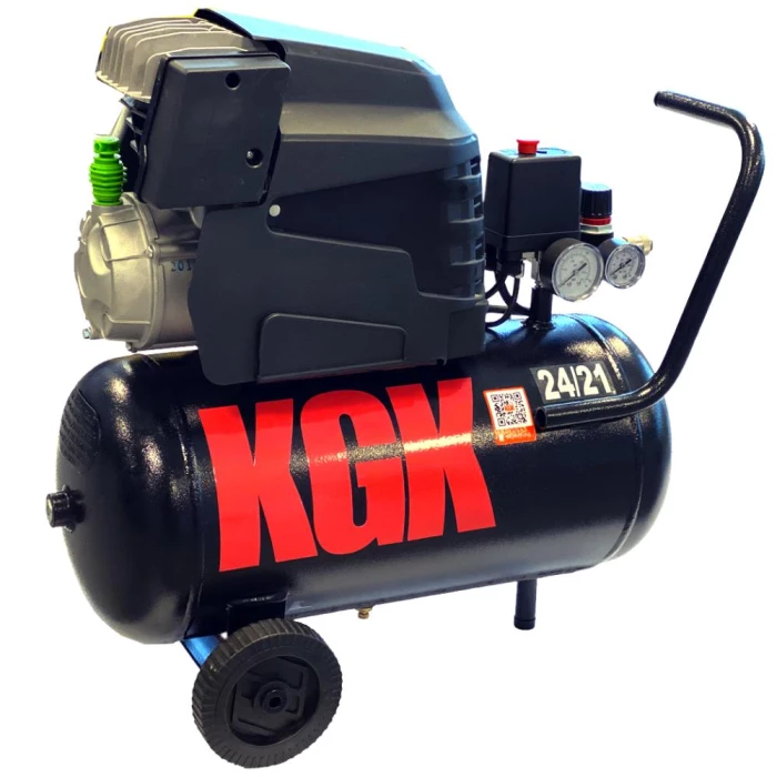 Kompressor 24/21 m/olie 165l/m 2HK 230V 24l tank