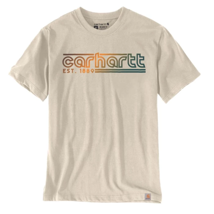 Carhartt logo t-shirt sand str. XXL