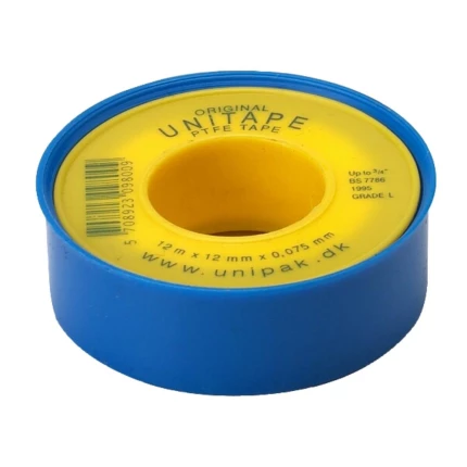 Pakningstape PTFE 12×0,075mm×12m