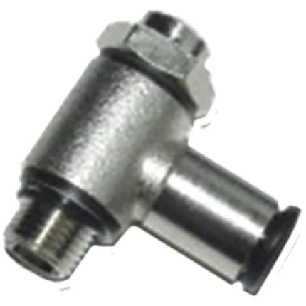 Kontra-/drøvleventil Push-in metrisk × tomme udv. Kontra-/drøvleventil Push-in metrisk × tomme udv.