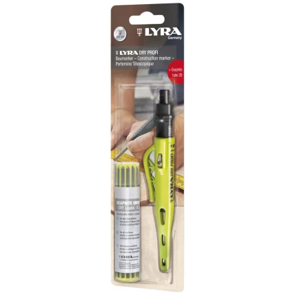 Lyra Dry Profi dybhulspen m/12stk refill-grafit 2B