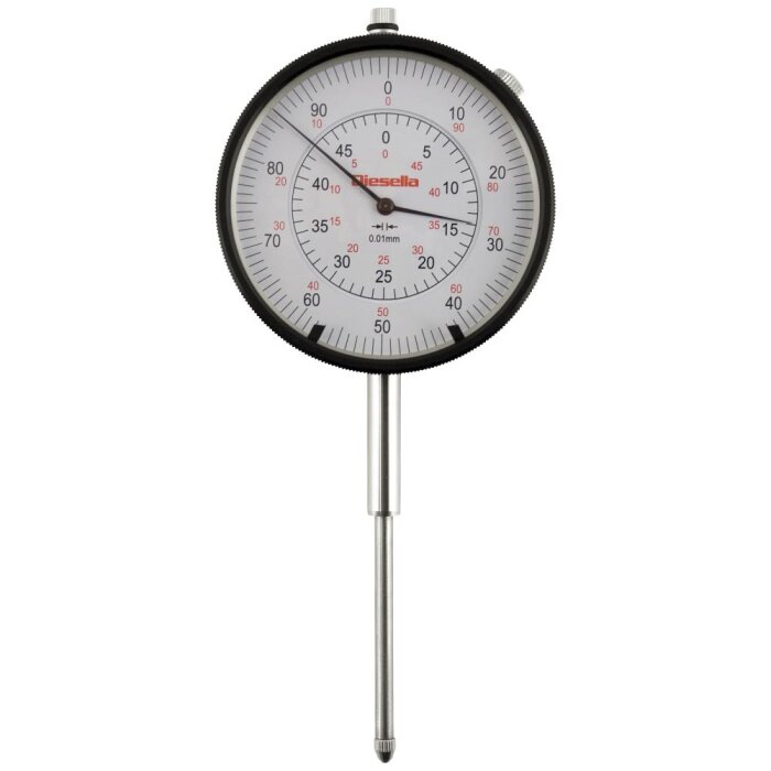 Måleur 0-50×0,01mm m/tolerancepile