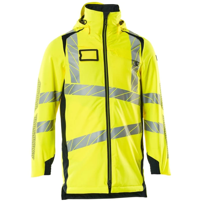 Acc. Safe parka hi-vis gul/mørk marine