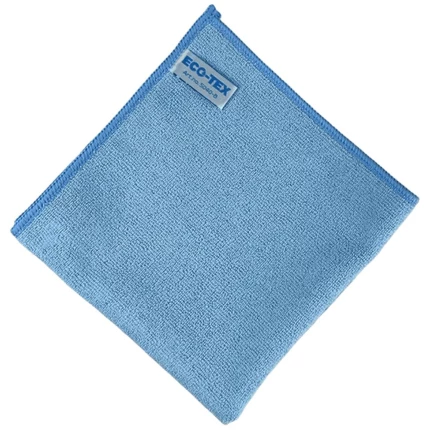 Microfiberklud Eco-Tex Blå 40x40cm 10stk/pk