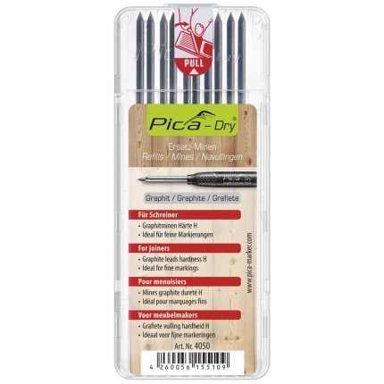 Pica Dry refill grafit 10H, 10stk