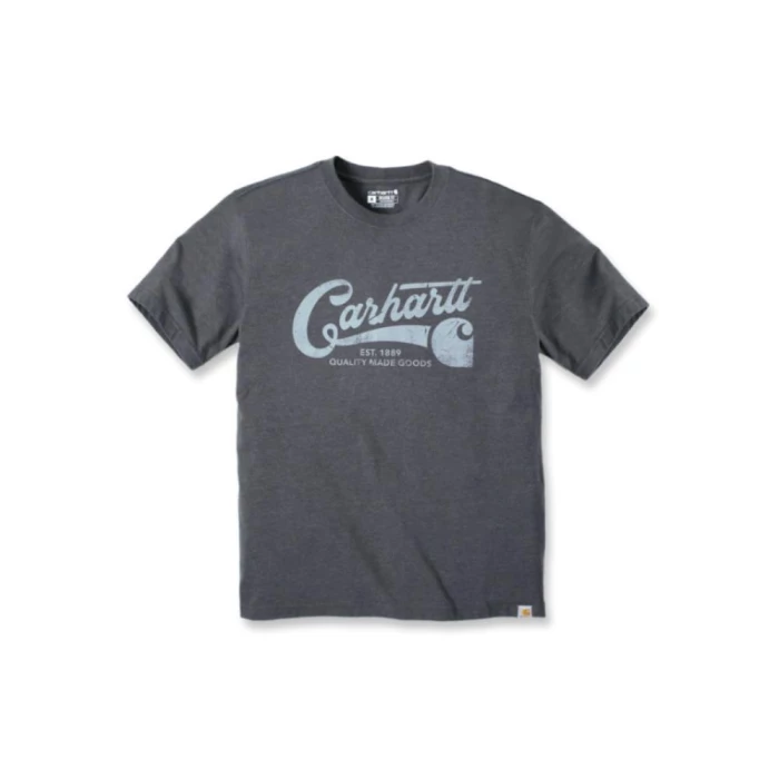 Carhartt logo print t-shirt koks grå