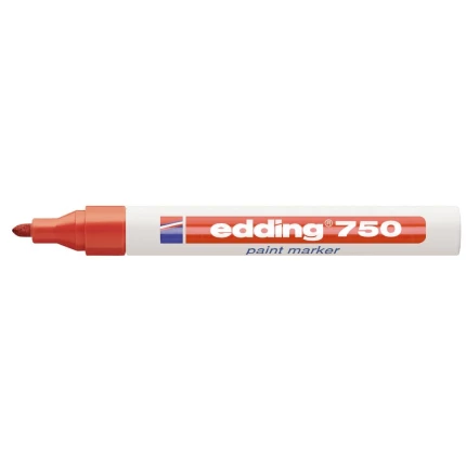 Edding 750 paintmarker bred rød, pk/10