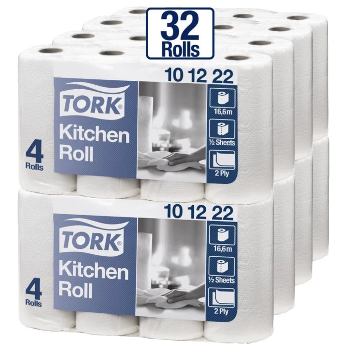 Tork køkkenrulle Plus 2-lags 16,8mtr, 8×4 rl