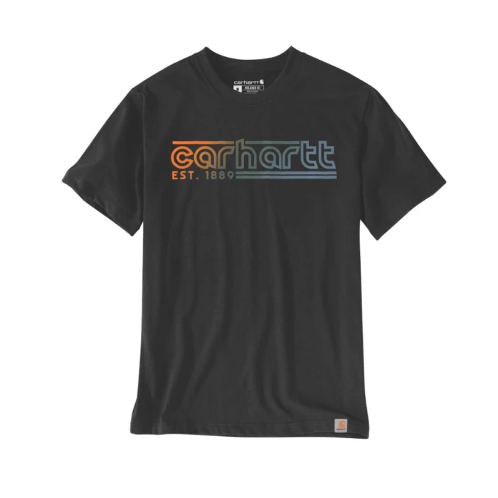 Carhartt logo t-shirt sort