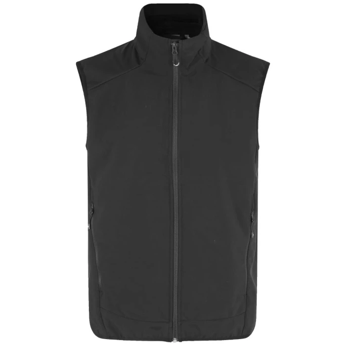 Softshell-vest funktionel sort 0824