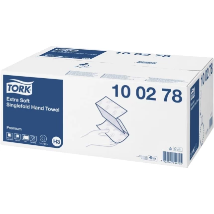 Tork Extra Soft håndklædeark H3, pk/200ark, 15 pk