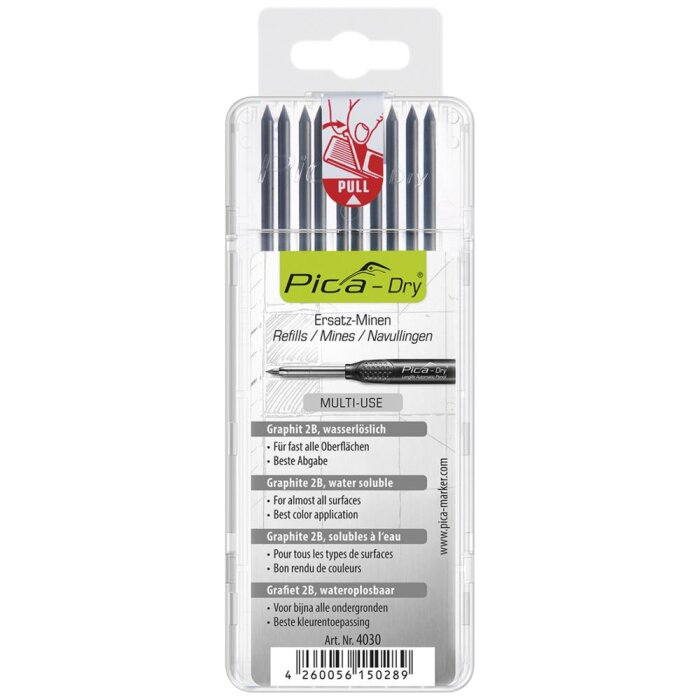 Pica Dry refill grafit 2B 10stk
