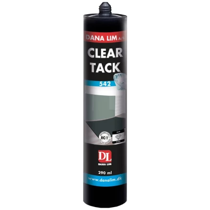 Clear Tack 542 indendørs fugemasse transp. 290 ml