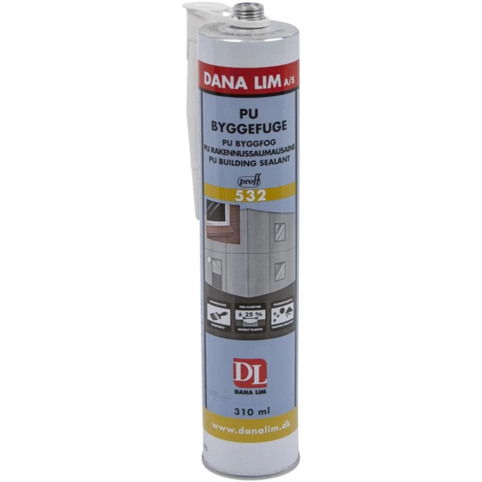 Danalim PU Byggefuge 532 hvid 310 ml