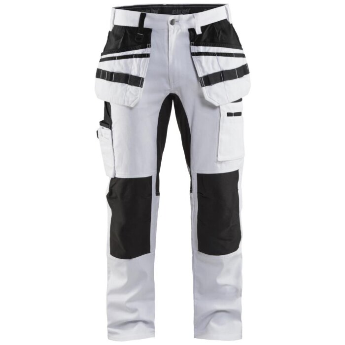 Buks 1910 stretch hvid/Sort